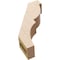 Ekena Millwork 3-inch W x 10-inch D x 14-inch H Valencia Rough Cedar Woodgrain TimberThane Knee Brace, Primed BRCUR03X10X14VALRCPR - alternate 4